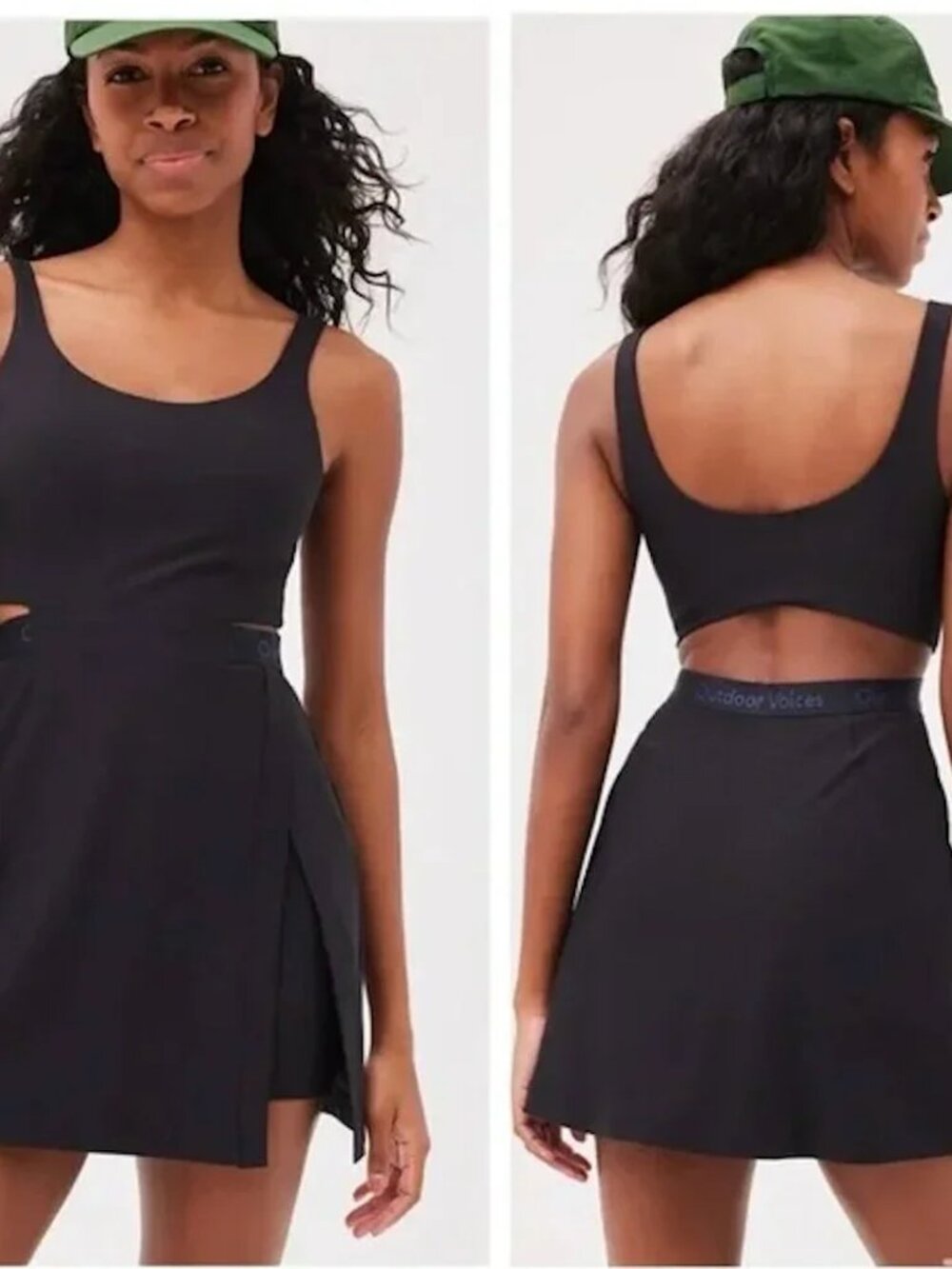 Outdoor Voices Black Cutout Exercise Dress - XXS - Like New